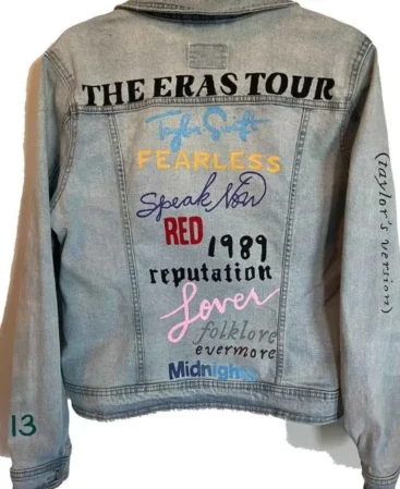 Taylor Swift The Eras Tour Denim Grey Jacket