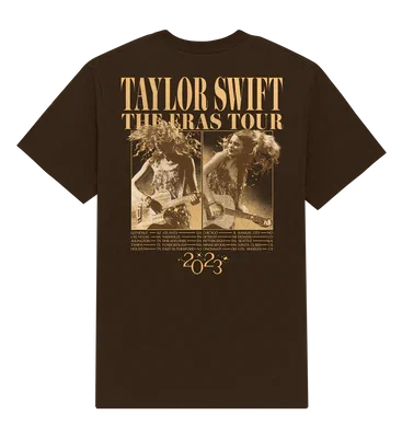 Taylor Swift The Eras Tour Fearless Album Brown T-Shirt