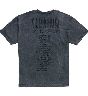 Taylor Swift The Eras Tour Mineral Wash Gray T-Shirt