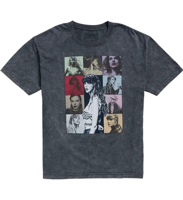 Taylor Swift The Eras Tour Mineral Wash Gray T-Shirt