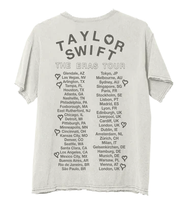 Taylor Swift The Eras Tour Photo Off White T-Shirt