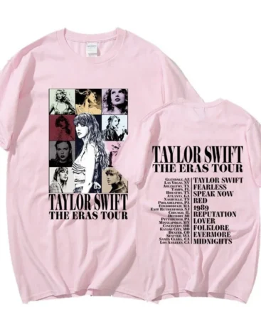 Taylor Swift The Eras Tour Pink T-shirt